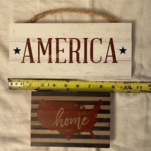 Handmade USA Decor - Small Wood Plaques |Tiny Home/Office/Van Life - Made in USA